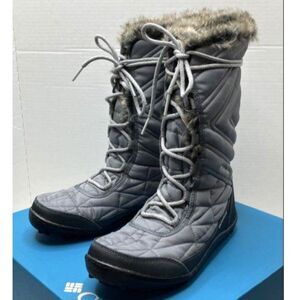 Columbia Grey Ice "MINX" Mid lll Fur Trim Winter Boot Women 8